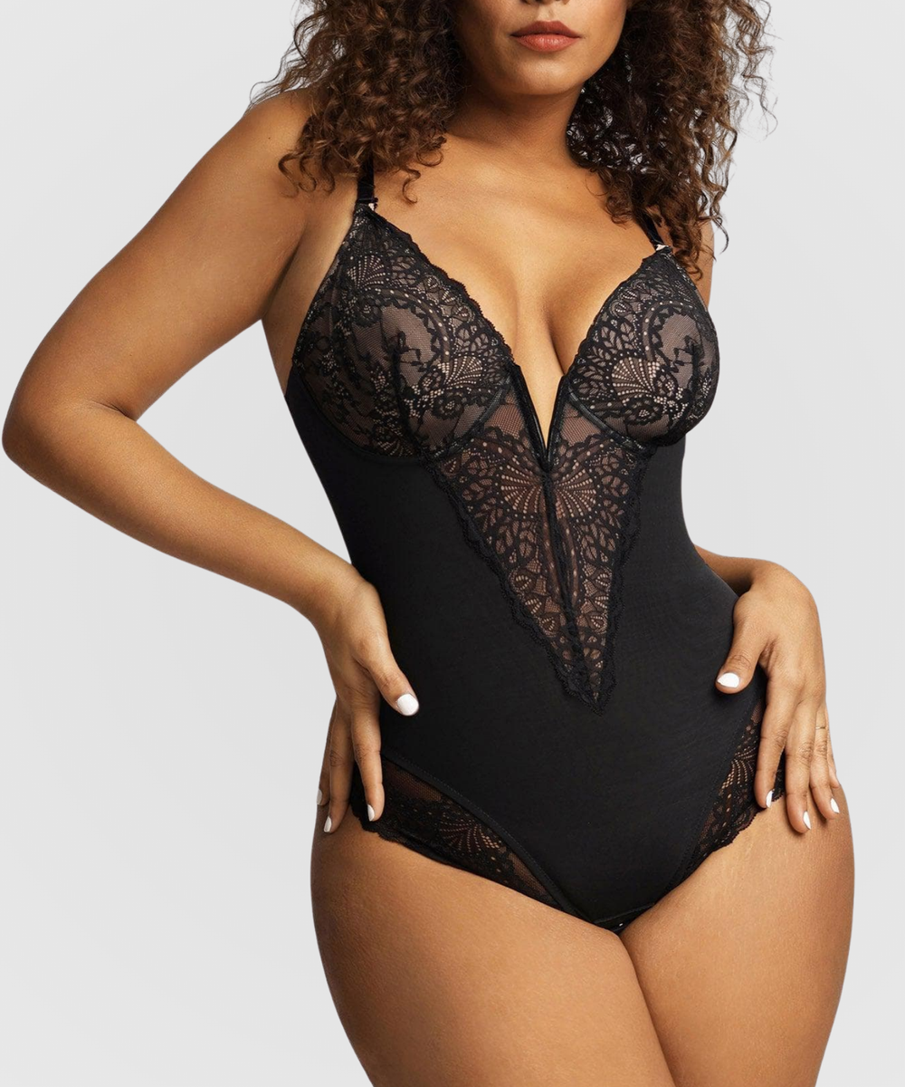 Body gainant en dentelle