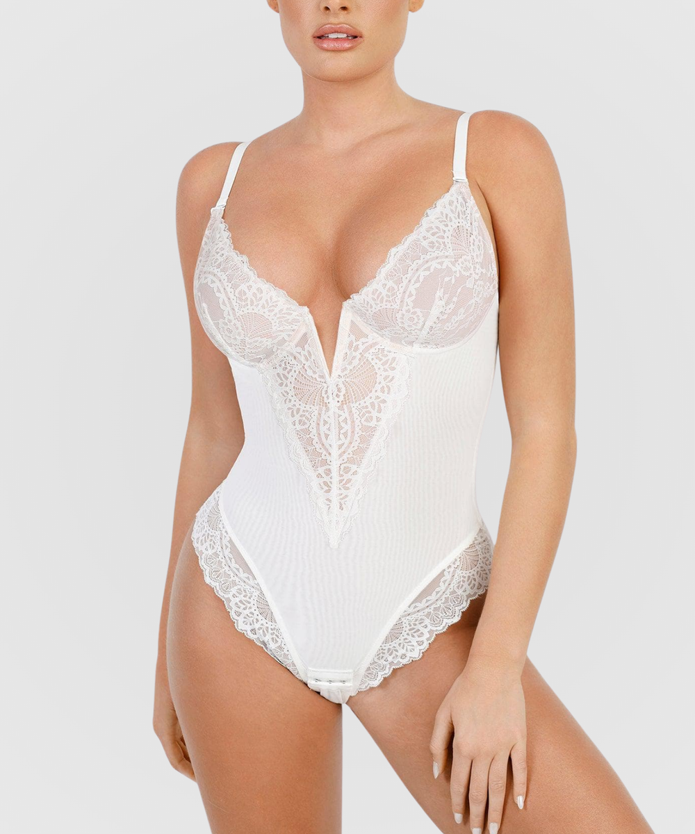 Body gainant en dentelle