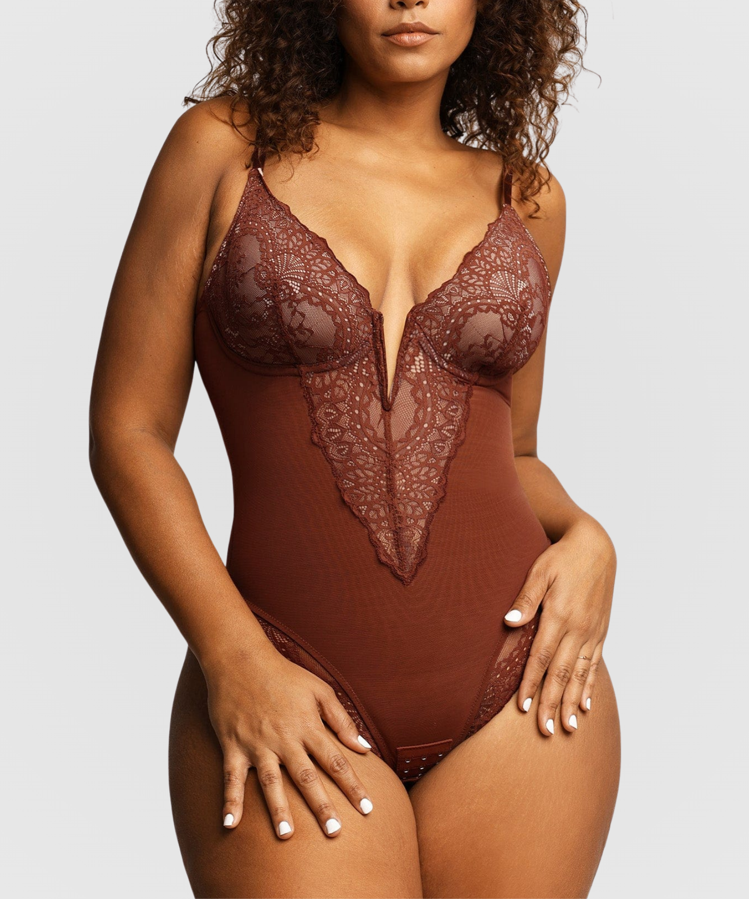 Body gainant en dentelle